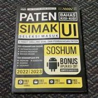 Image of PATEN SIMAK (Seleksi Masuk) UI : % Paket Drilling Soal dan Pembahasan Paten